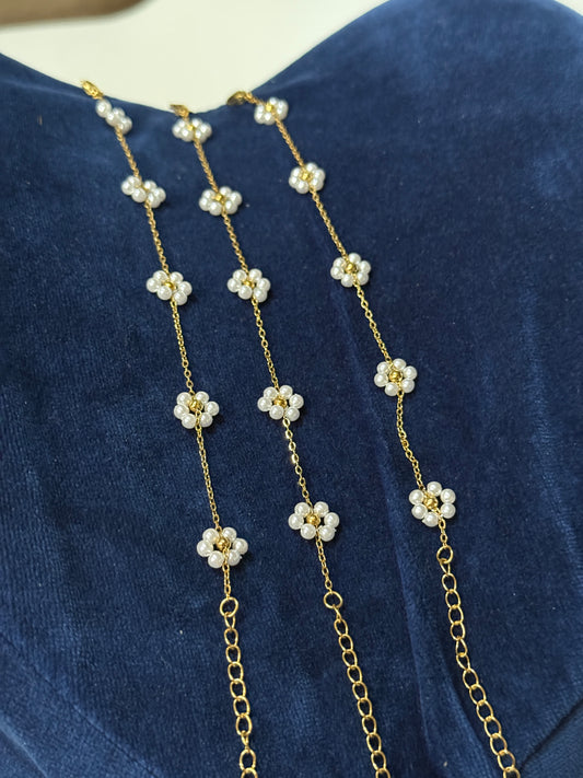 The Daisy Pearl Blossom Bracelet