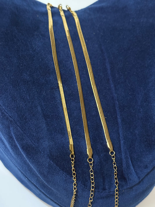 The Liquid Gold Herringbone Bracelet