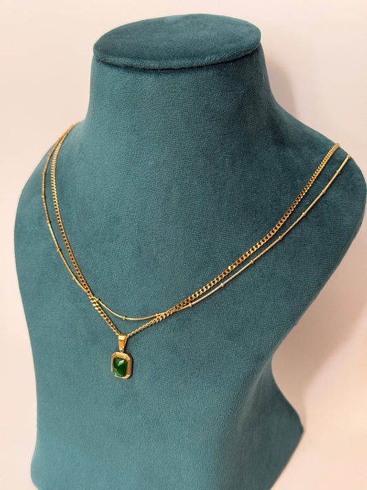 The Emerald Empress Layered Necklace