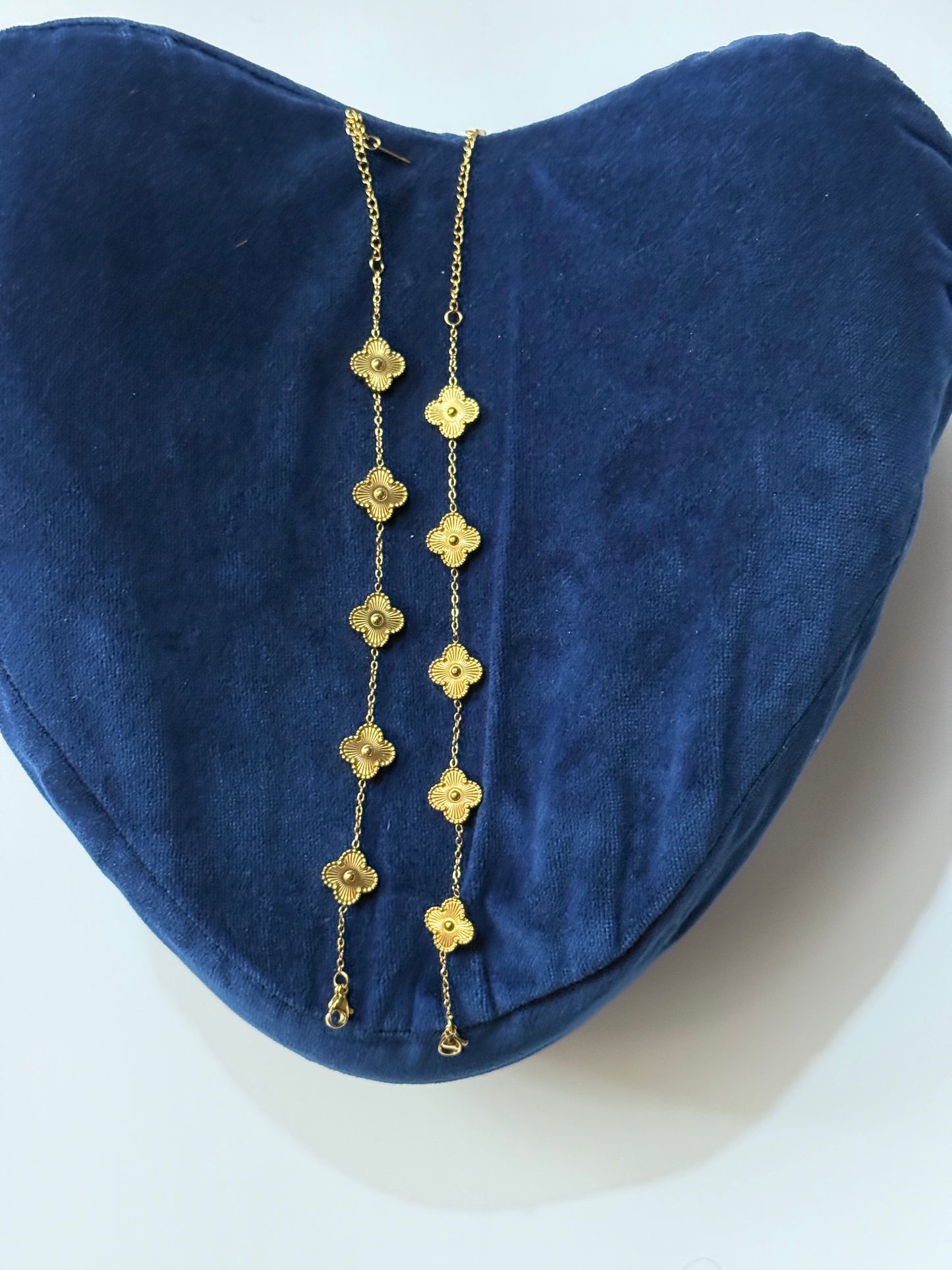 The Fortuna Gilded Clover Bracelet